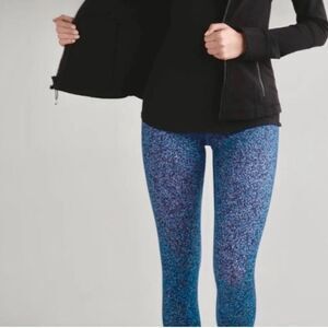 Lululemon | Wunder Under Full Length Leggings Flashback Static Blue Size 4